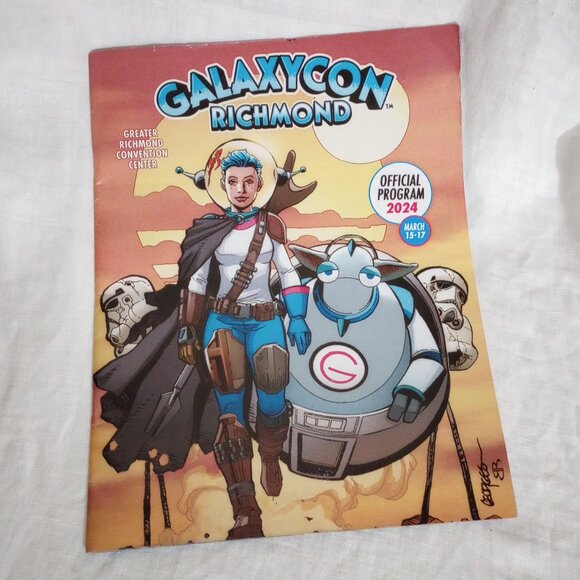 GalaxyCon Richmond 2024 Official Convention Program Booklet & Bag, Pre-Owned - Picture 2 of 5